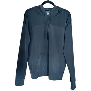 Victoria Sport Womens Long Sleeve Black Lightweight Performance Stretch Hoodie M